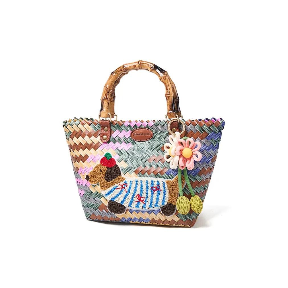 Joy Mario PVC с синтетической кожей Тоут Женские Многоцветный Такса Многоцветный Счастливые Собаки