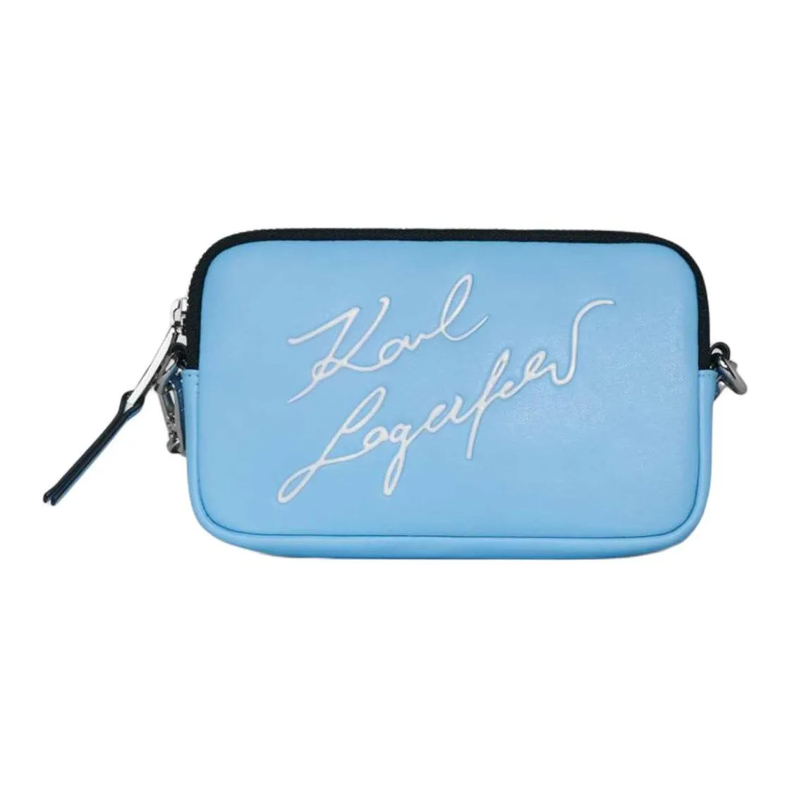 Наушники из коровьей кожи с чехлом для телефона женские синий