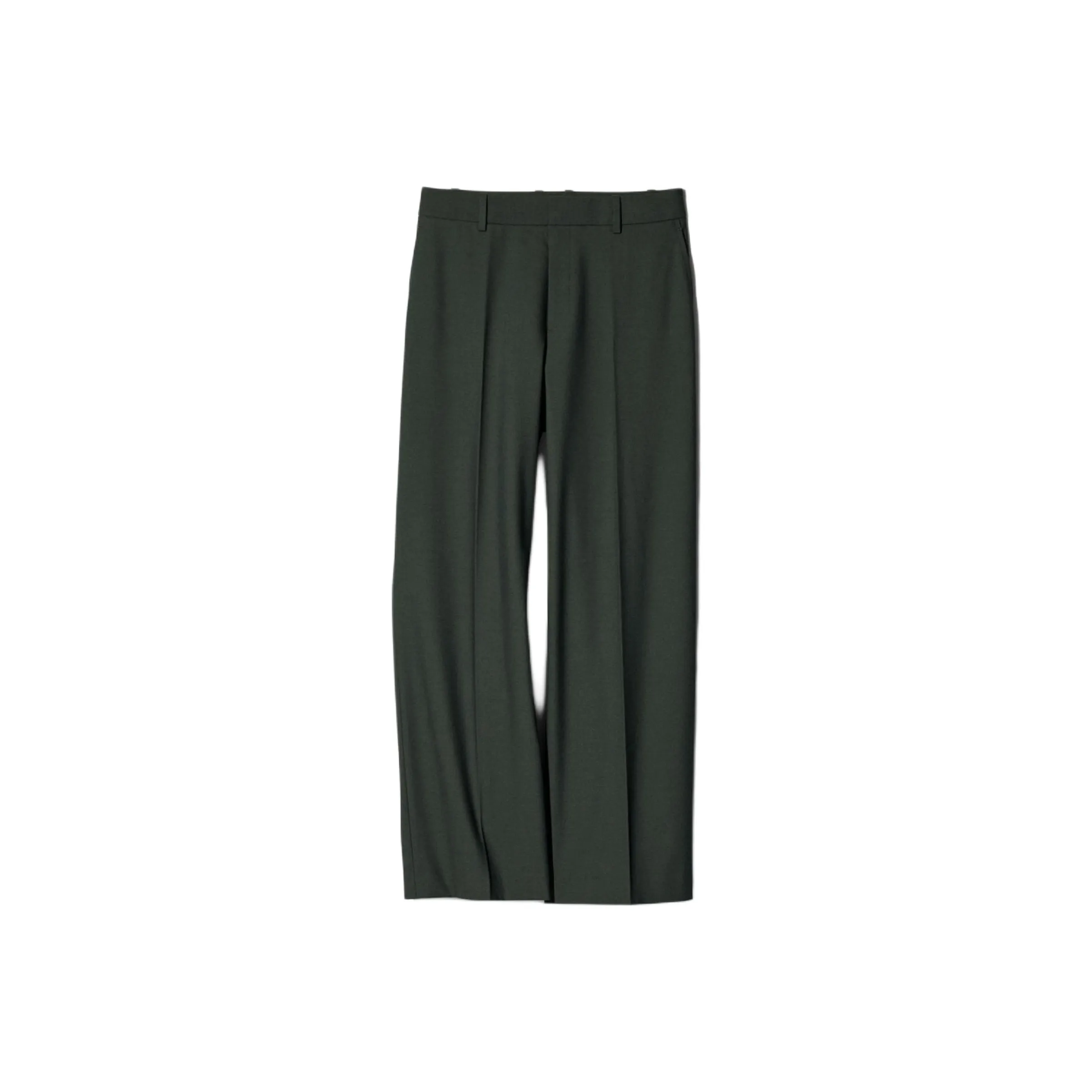 UNIQLO Темно-зеленый Женский костюм брюки