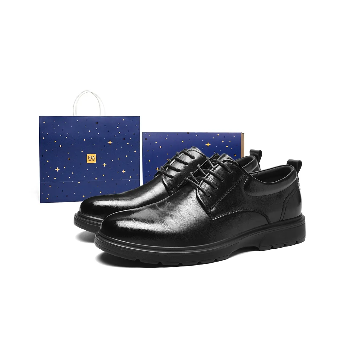 HLA Dress Shoes Men's Low Top Black