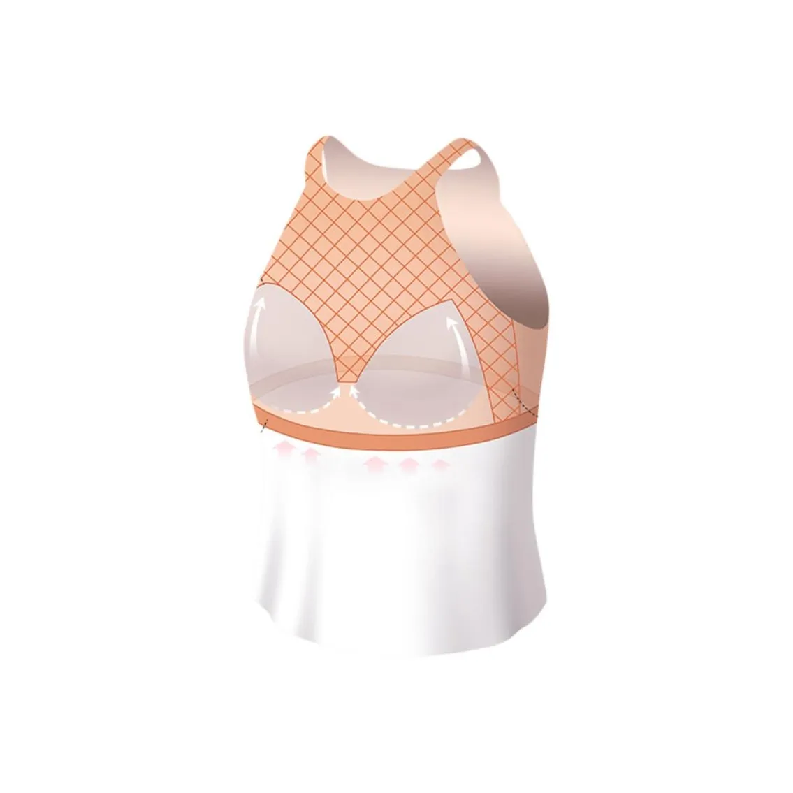 UNIQLO Персиково-розовые Женские Майки