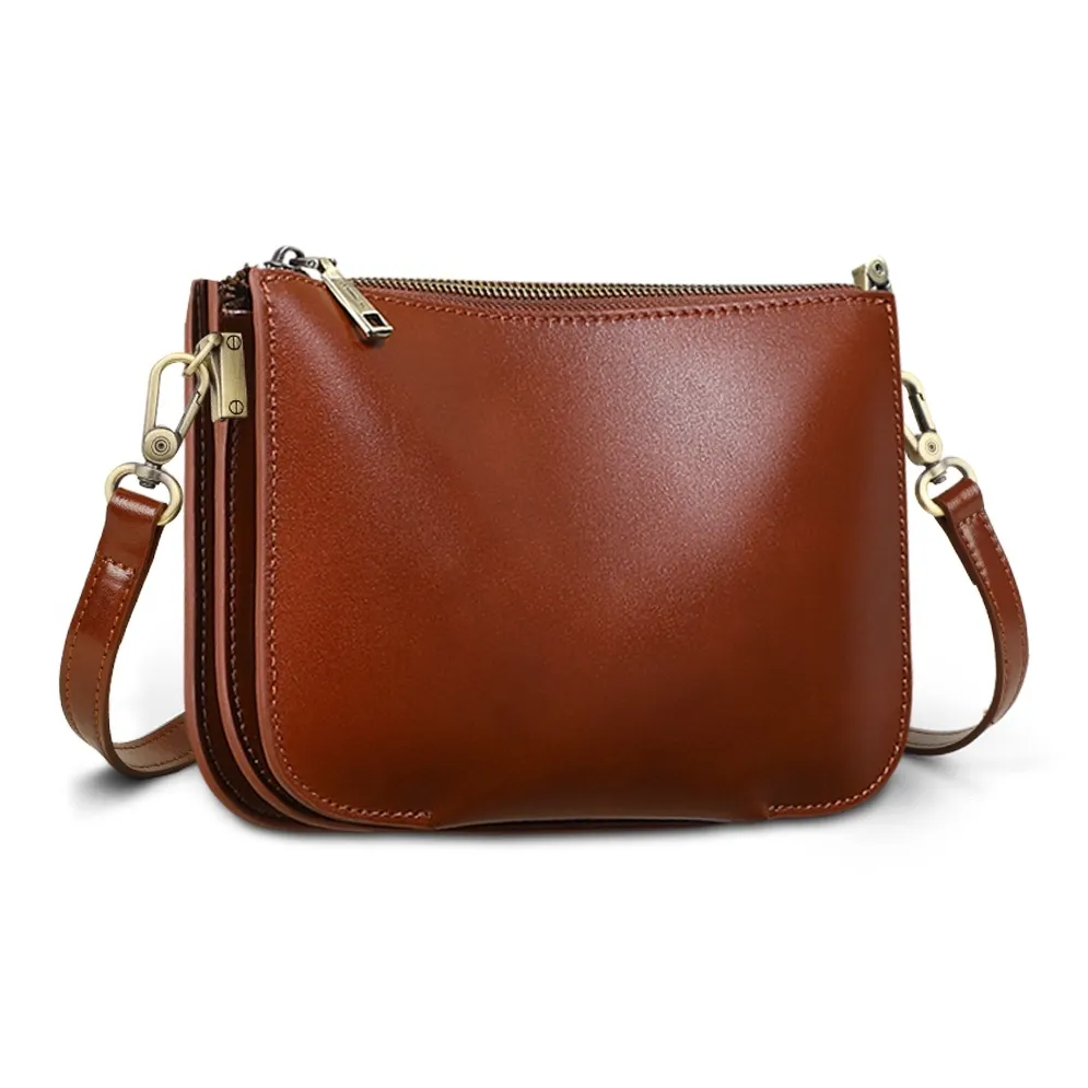 MILLIE'S Сумка через плечо из коровьей кожи маленькая квадратная сумка стандартная женская коричневая