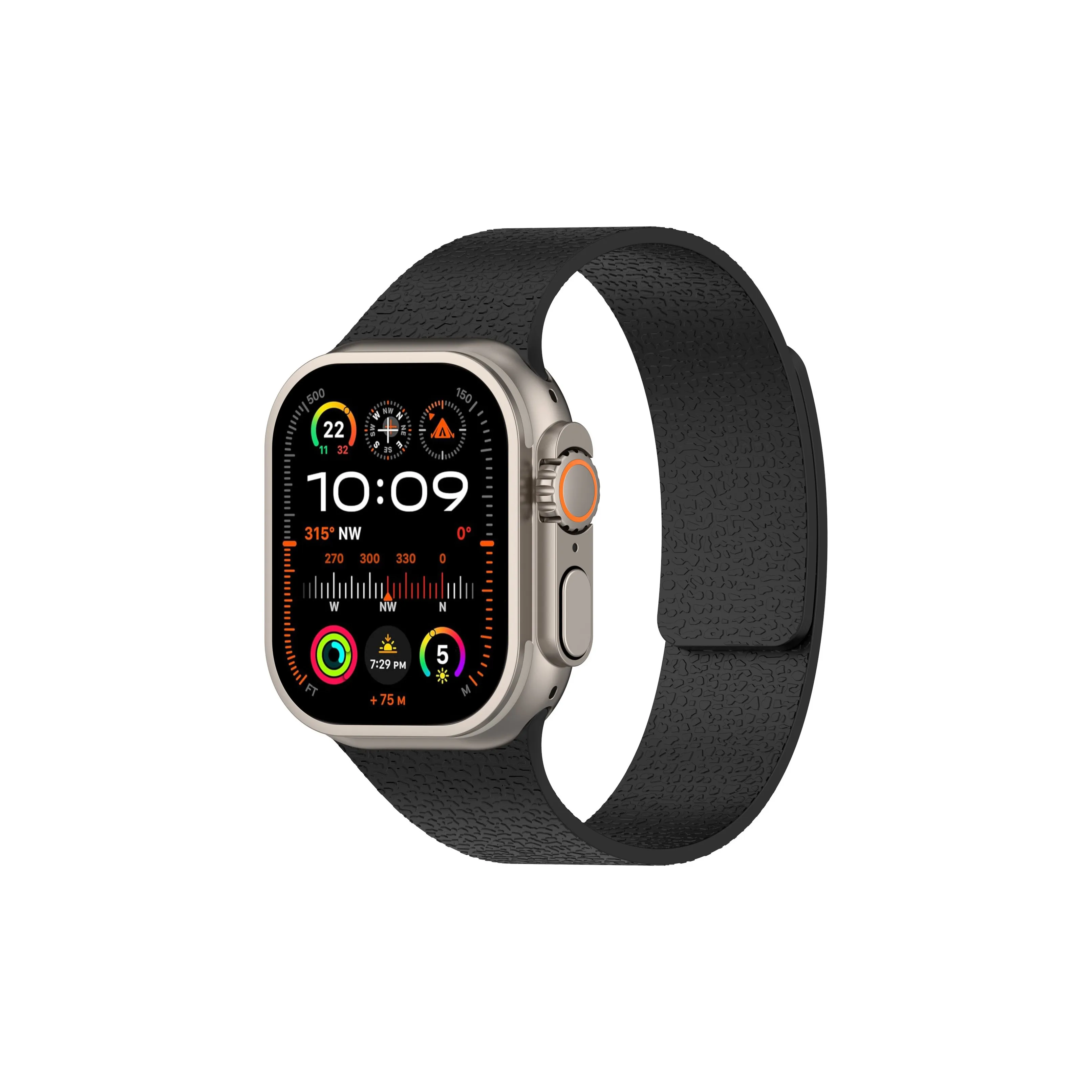 MSSM Ремешок Apple Совместимость Силиконовый Материал 160 мм 46 Часы Циферблат