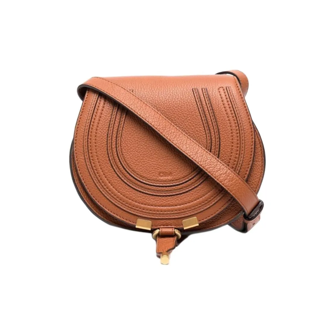 Chloe Cow Leather Crossbody Bag, Shoulder Bag Regular Women's Brown