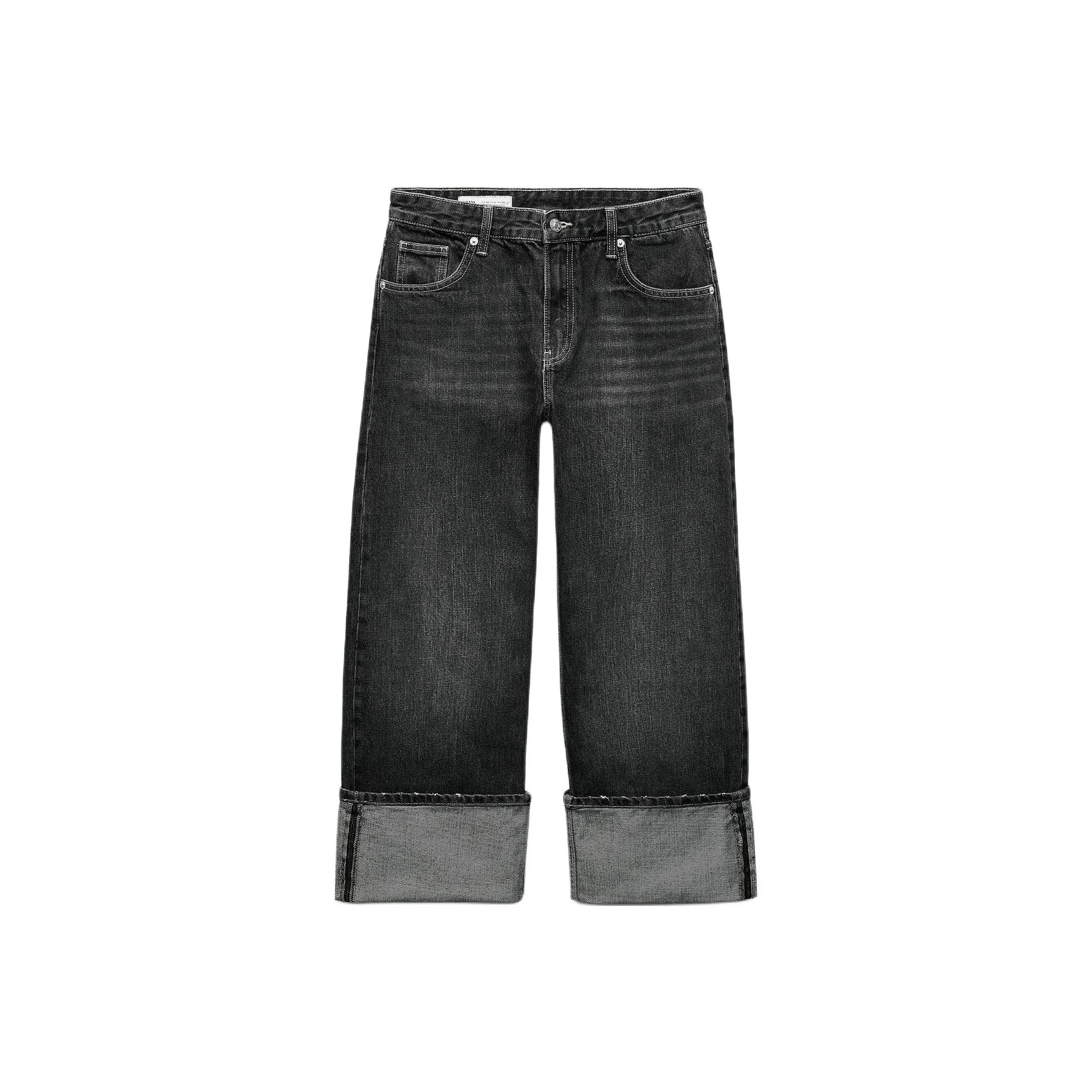 ZARA Trf Дымчато-серые Женские Джинсы