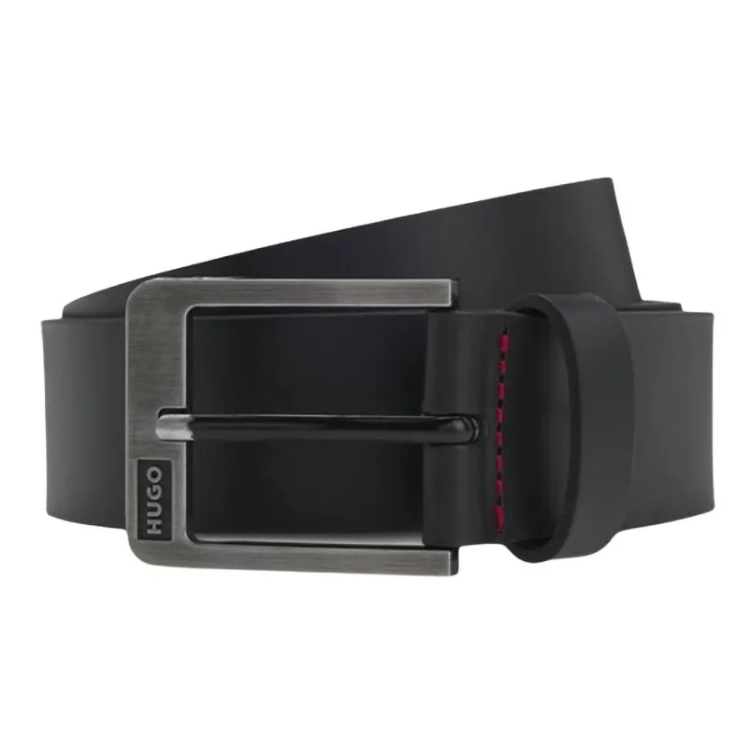 Hugo Boss Ремни из коровьей кожи Мужской Черный 3,5CM