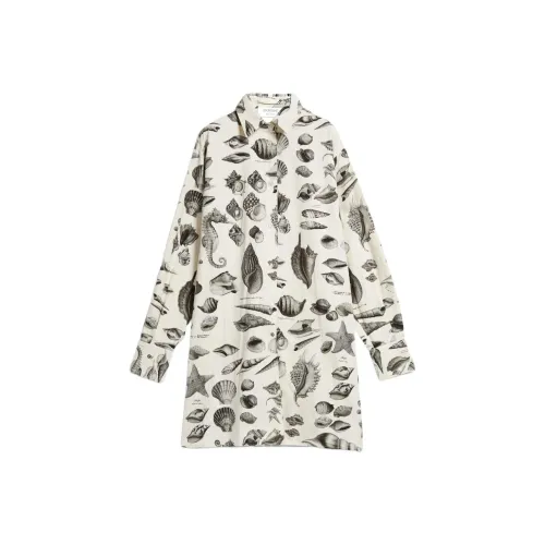 SportMax Абрикос Женские Длинные Платья с Рукавами