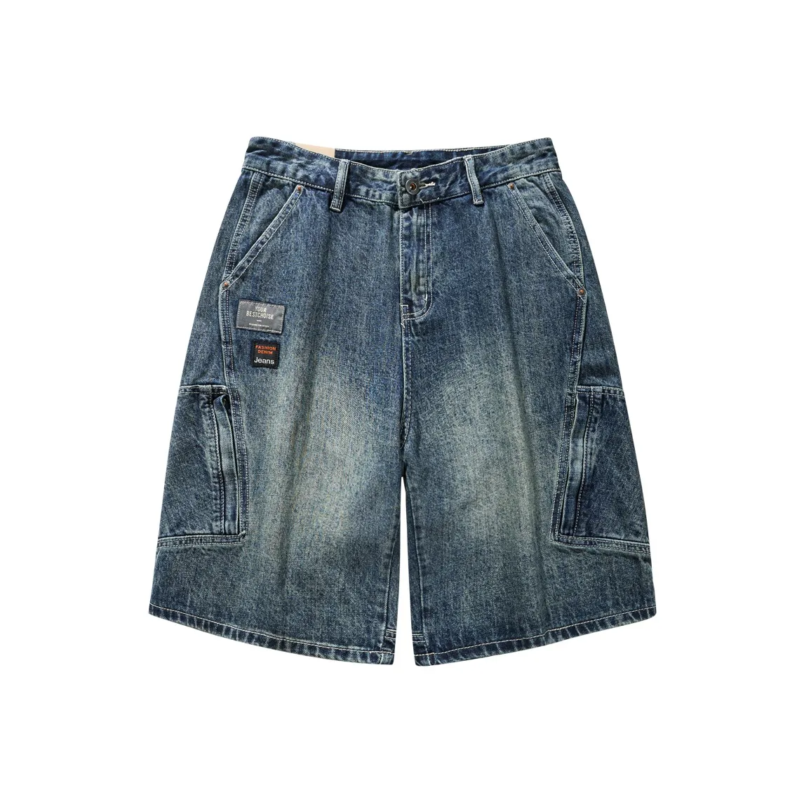 HZWH Yabo Blue Men's Jeans Shorts