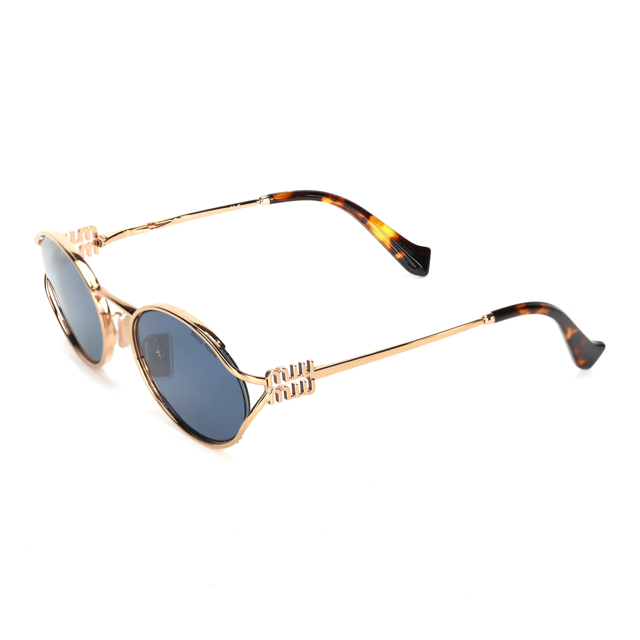 MIU MIU Eyewear Logo plaque Oval frame Sunglasses
