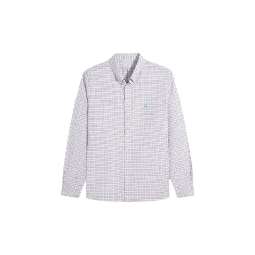 Brooks Brothers Розовая клетка Мужские Рубашки