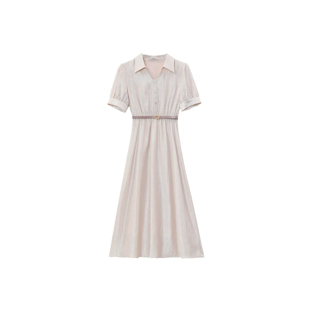 YINLEI Короткое платье с короткими рукавами женское