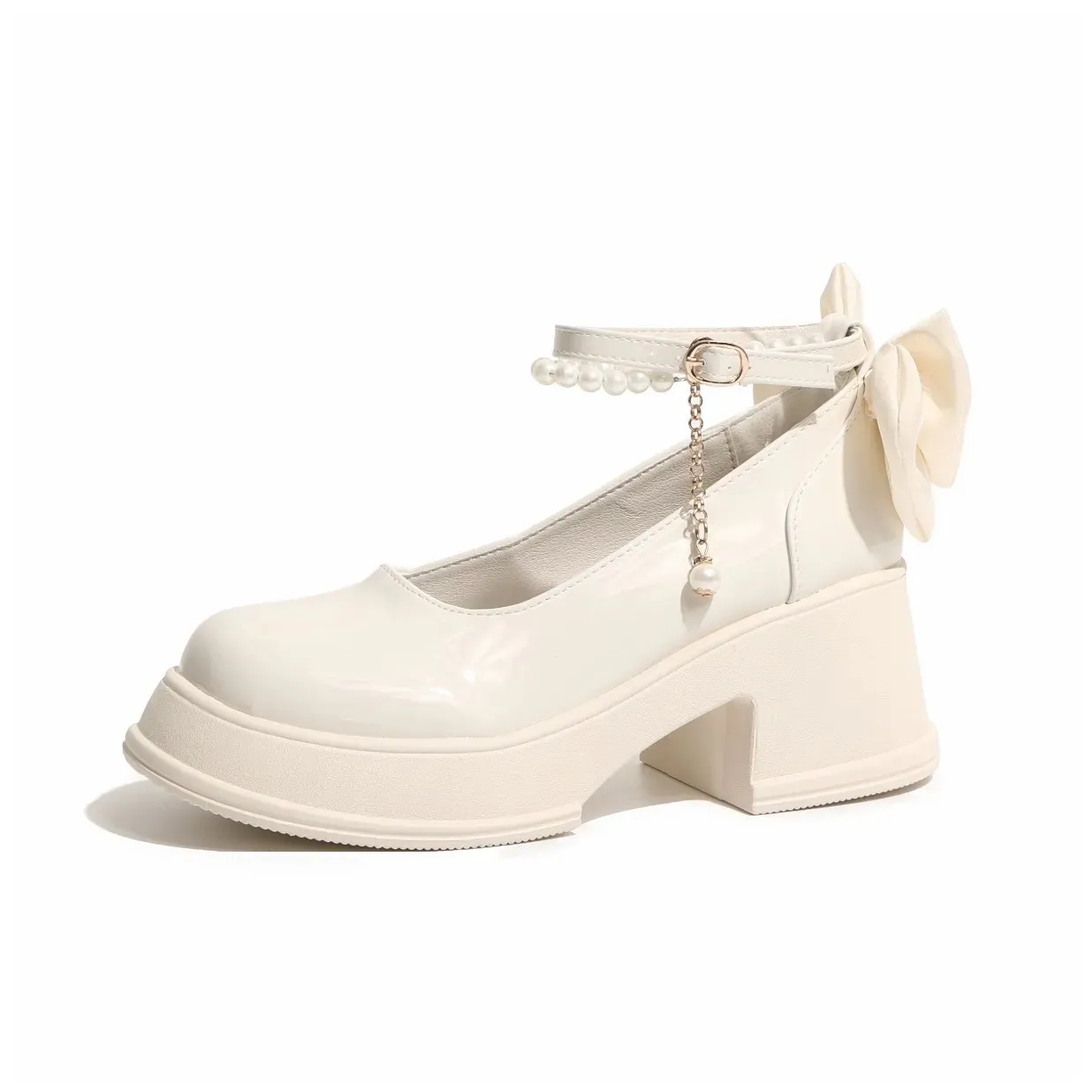 Circle Small Грубый каблук Высокие каблуки Женские