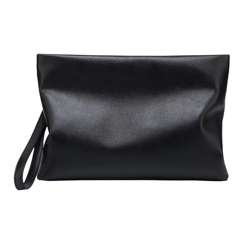 ALOENEY Клатч из коровьей кожи мужской черный