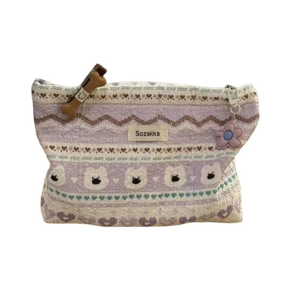 ALOENEY Хлопок Клатч Женский Фиолетовый