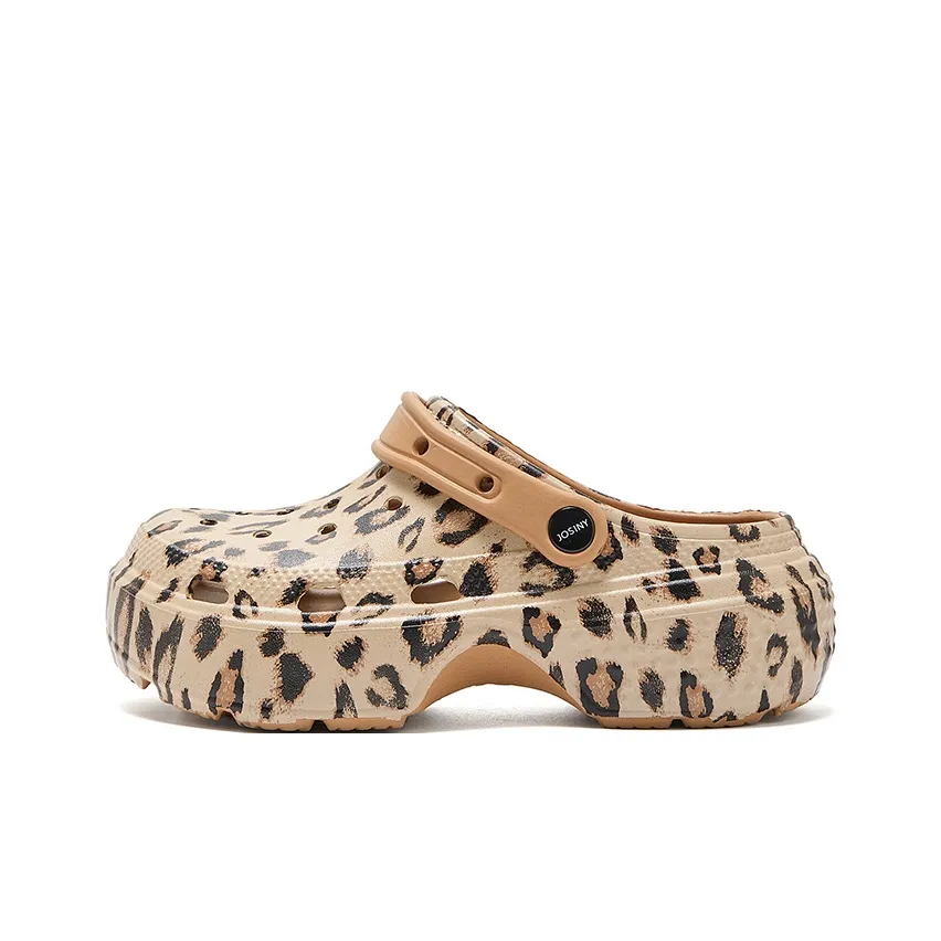 JOSINY Сабо Женские с леопардовым принтом