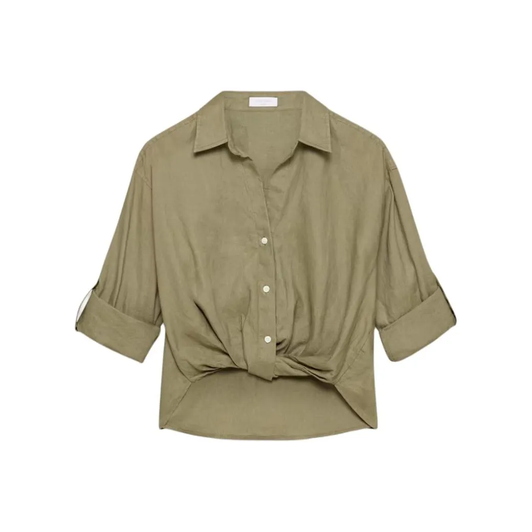 ARITZIA SS25 Little Moon Portofino Linen Shirt Women's