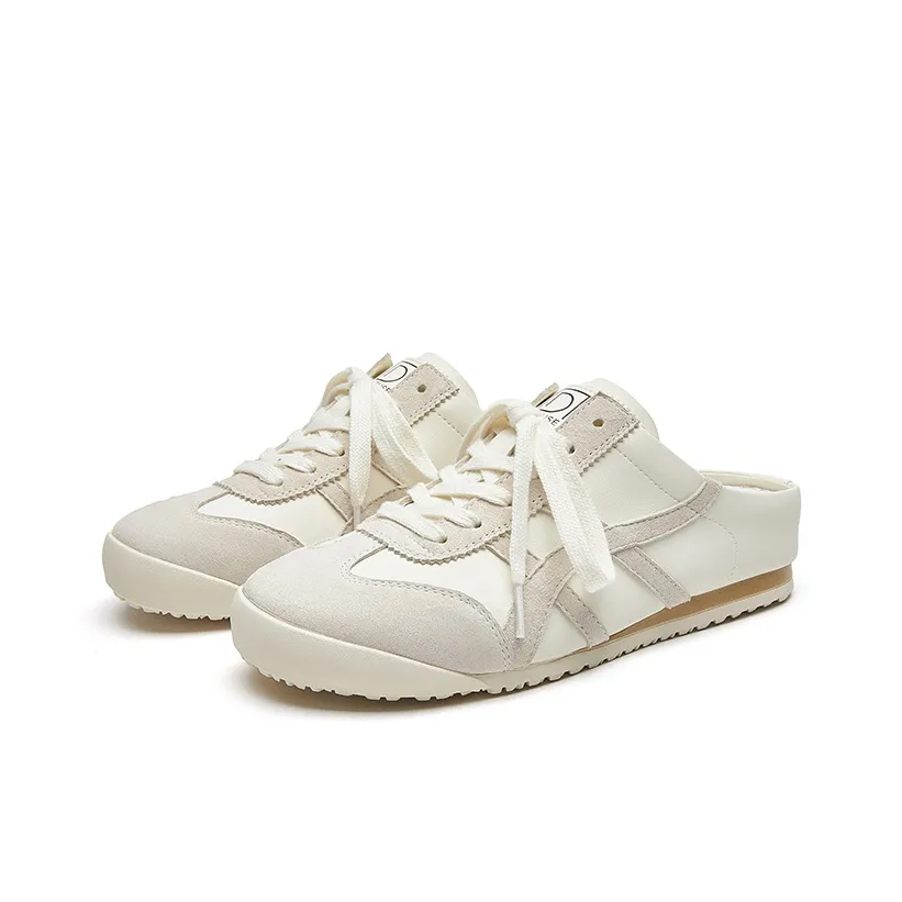 D Fuse SCANDINAVIA Резиновая подошва Шов Пэчворк из кожи Тихий Домашние тапочки Женские