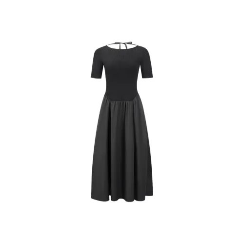 jason wu Black Женские Длинные Платья с Рукавами