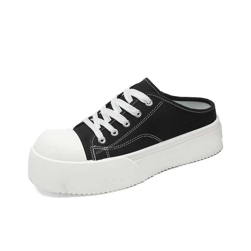 SHOUBA Износостойкие домашние тапочки Мужские Черные