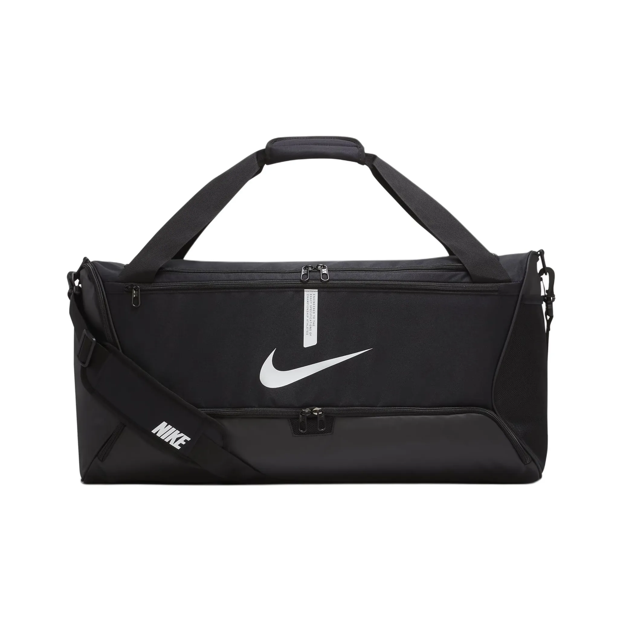 Nike 60L Polyester Portable One Shoulder Crossbody Camping Bag, Travel Bag Unisex Black