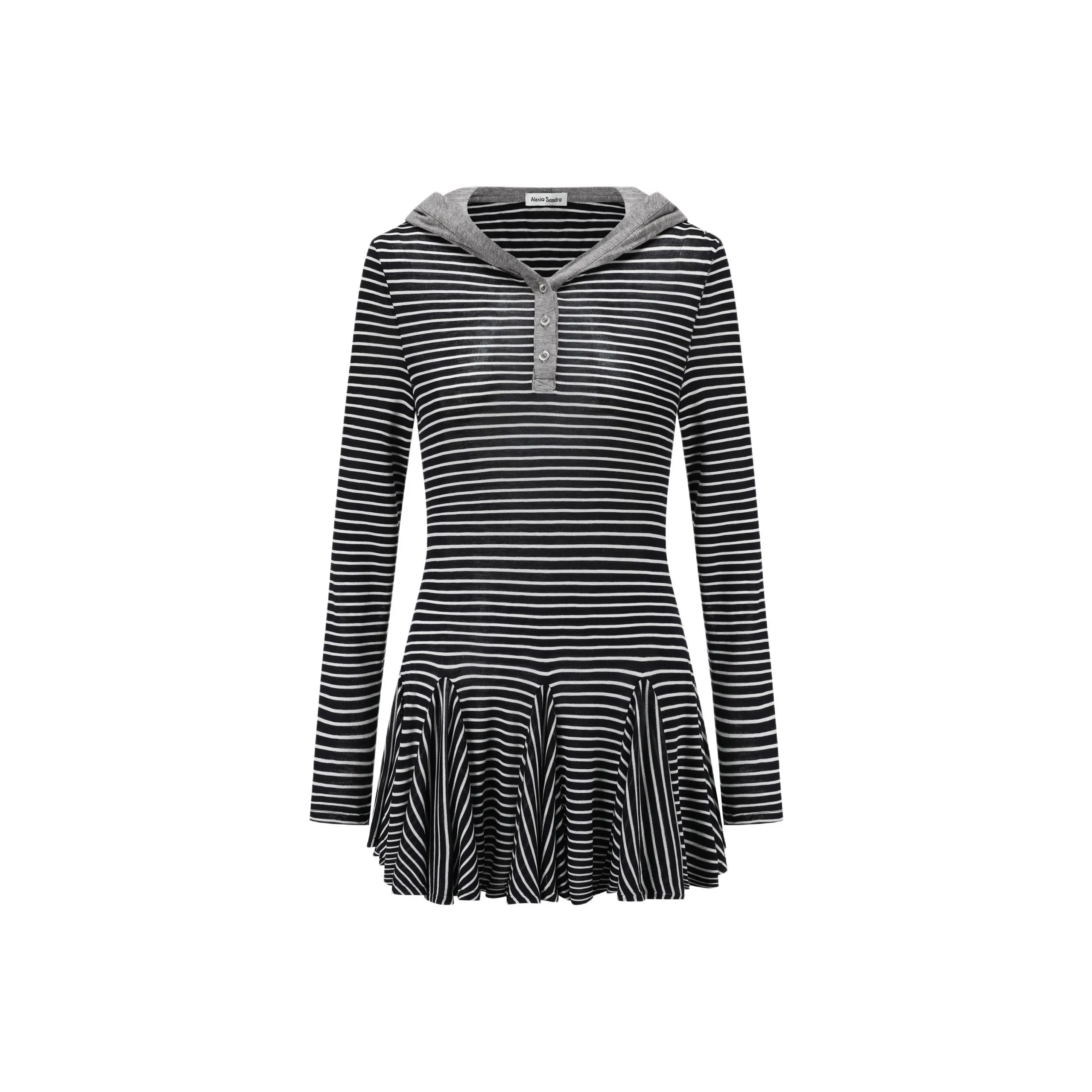 Alexia Sandra Длинное платье с длинными рукавами женское