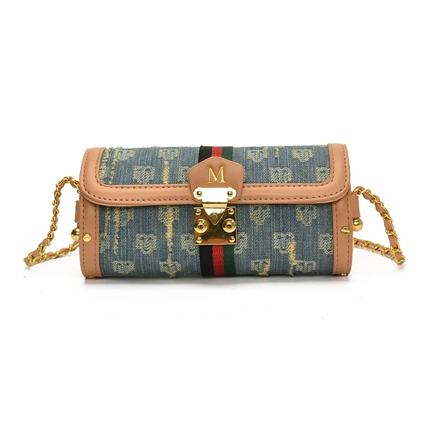 morellybear ПУ (полиуретан) Цилиндрическая Сумка через плечо Женская Синяя