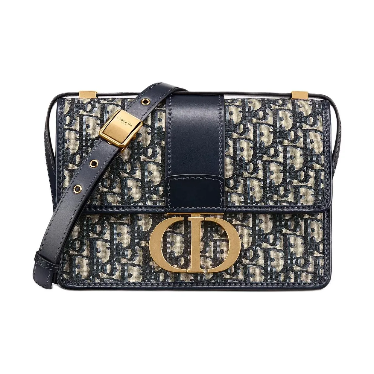 DIOR 30 Montaigne Bag Blue DIOR Oblique Jacquard
