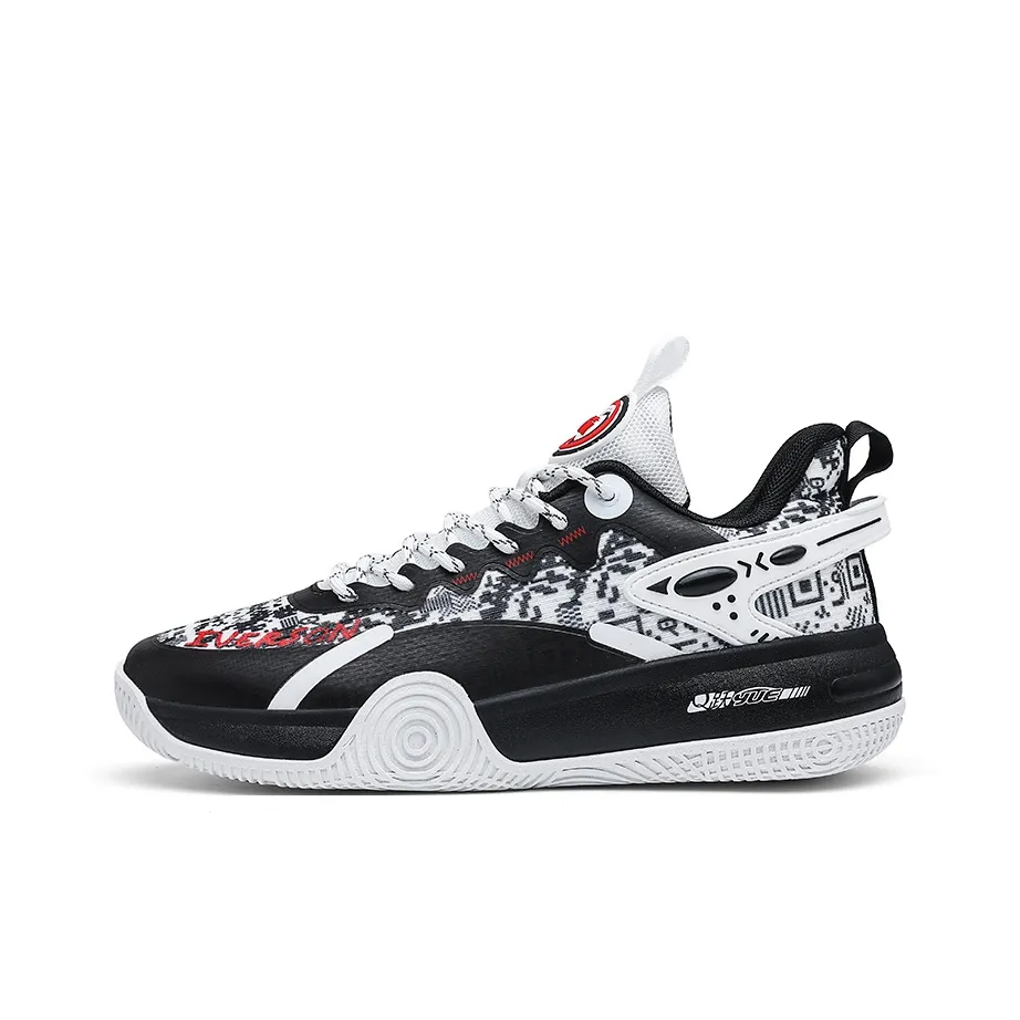 Айверсон Нижняя юбка Резистентная и Устойчивая к Износу Поддержка Низкий Топ Баскетбольные кроссовки Унисекс Метеоритный серый Черный