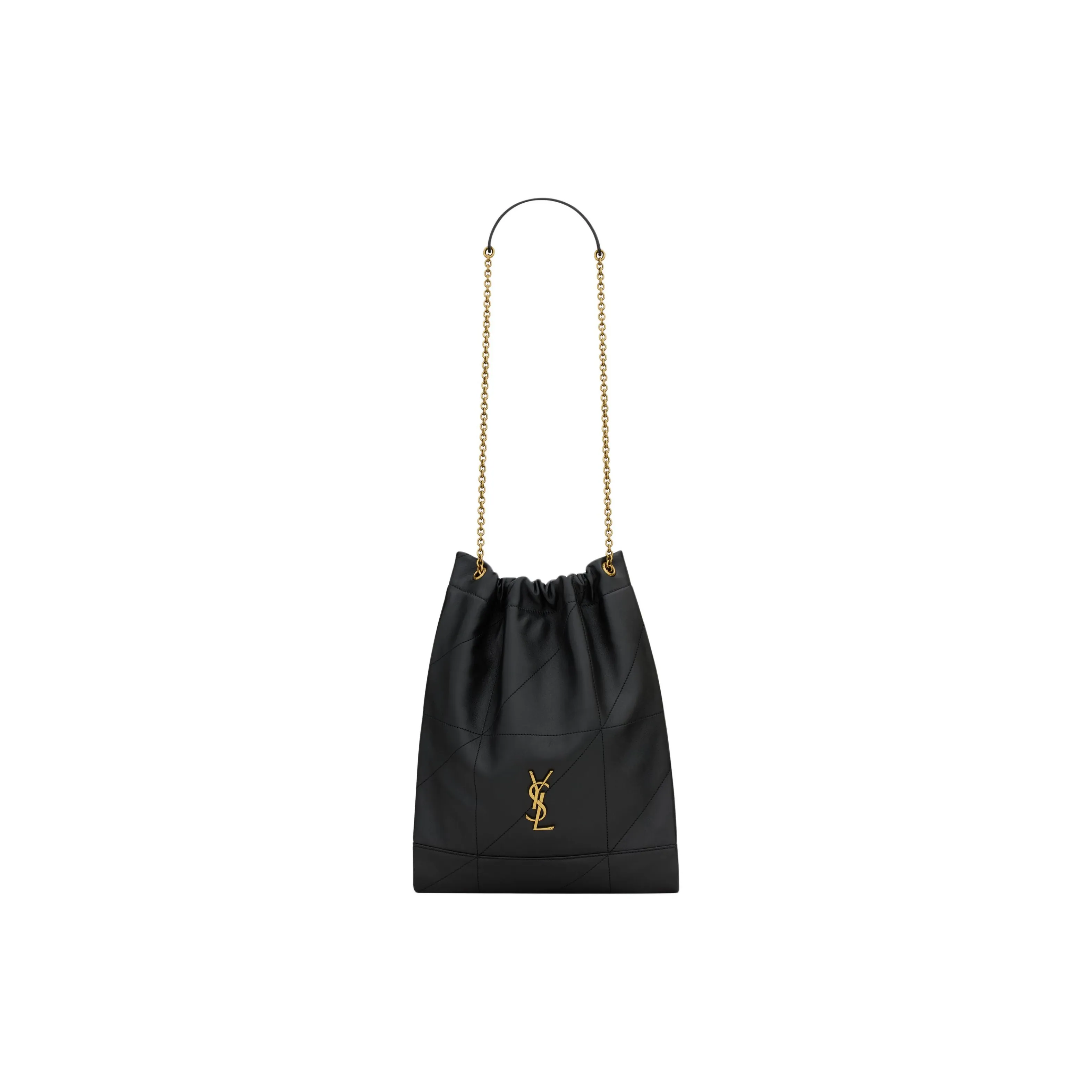SAINT LAURENT Jamie Lambskin Handbag Shoulder Bag Women's Black