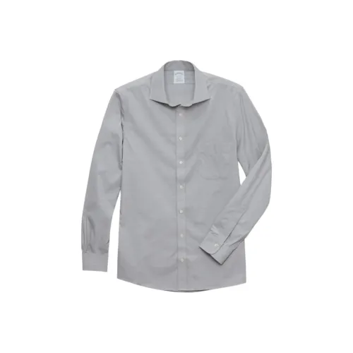 Brooks Brothers Светло-серые Мужские Рубашки