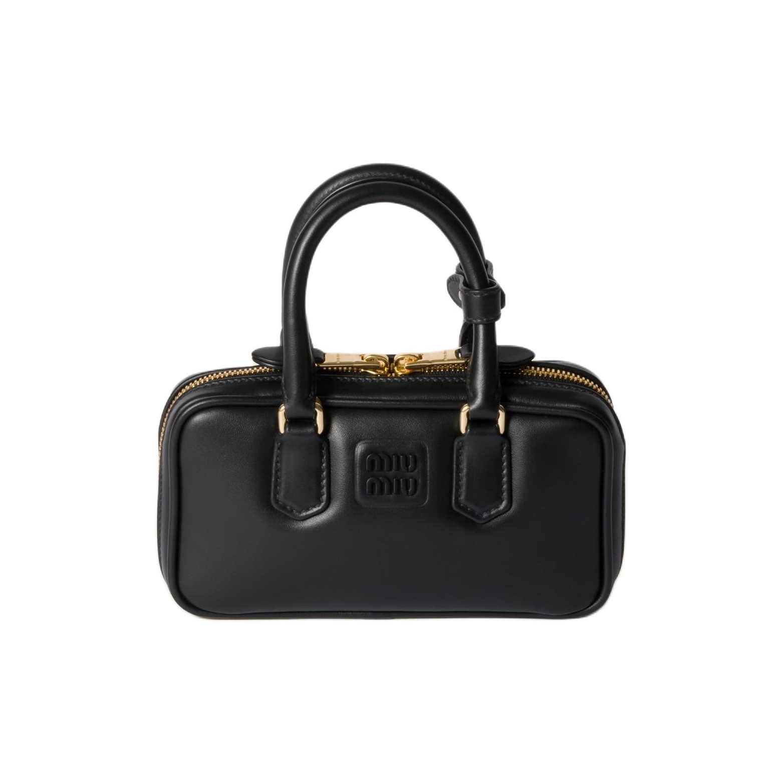 Miu Miu レザー バックパック | ブラック | FARFETCH JP