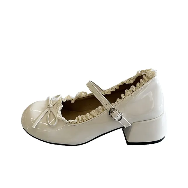 Take the Qin Грубый каблук Туфли Мэри Джейн Женские