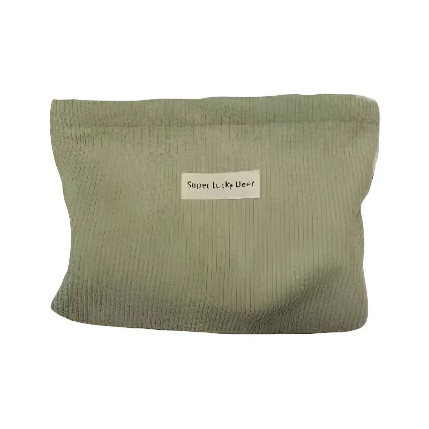 ALOENEY Вельвет Путешествие Сумка для хранения Женская Зеленая