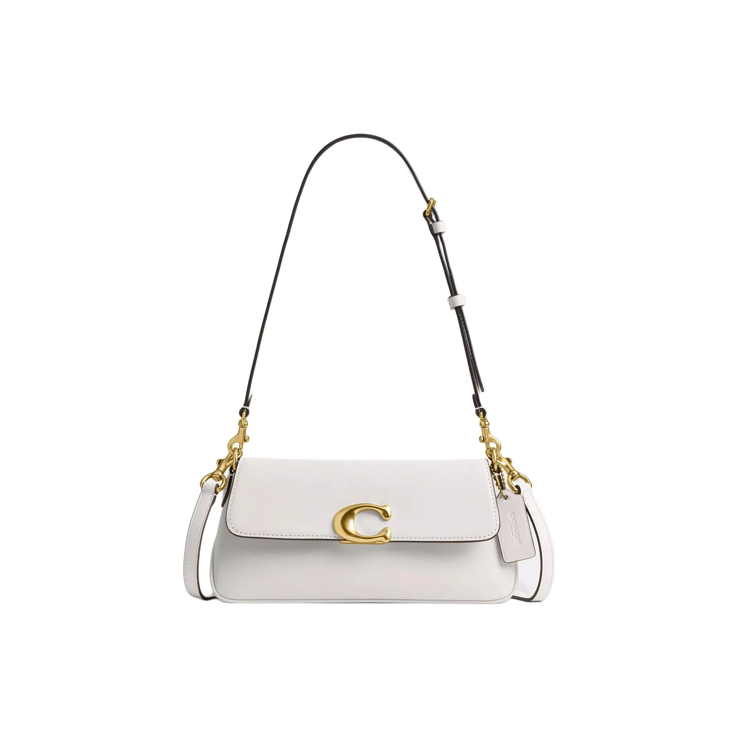 COACH Jet Кожа Портативная Сумка через плечо Сумка на плечо Средняя Женская Белая