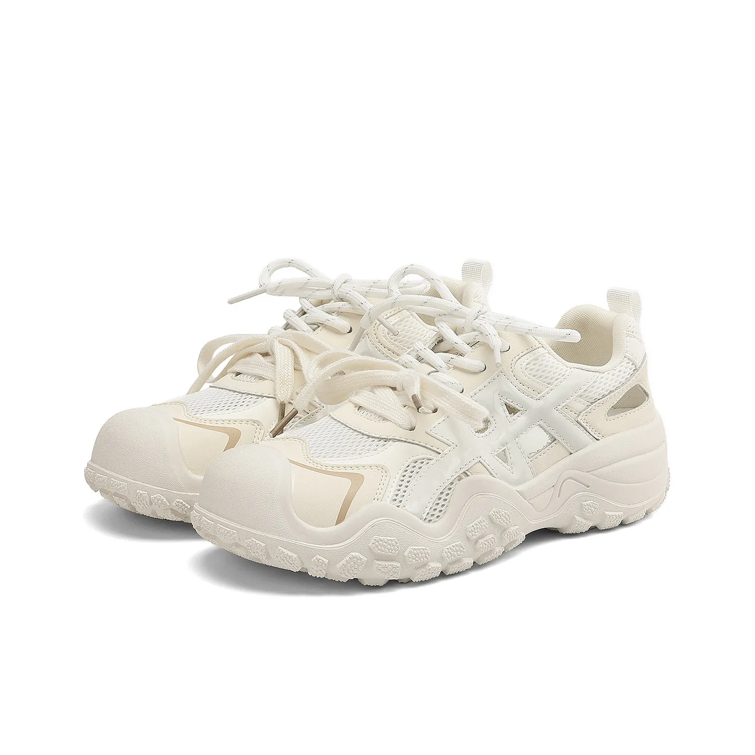 D Fuse SCANDINAVIA Амортизация Устойчивость к истиранию Дышащий Низкий Топ Casual Женский Экрю Коробка