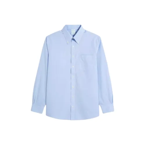 Brooks Brothers Светло-синие Мужские Рубашки