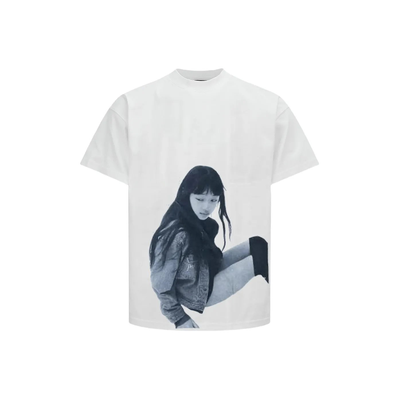 BINLIKE Белая унисекс футболка