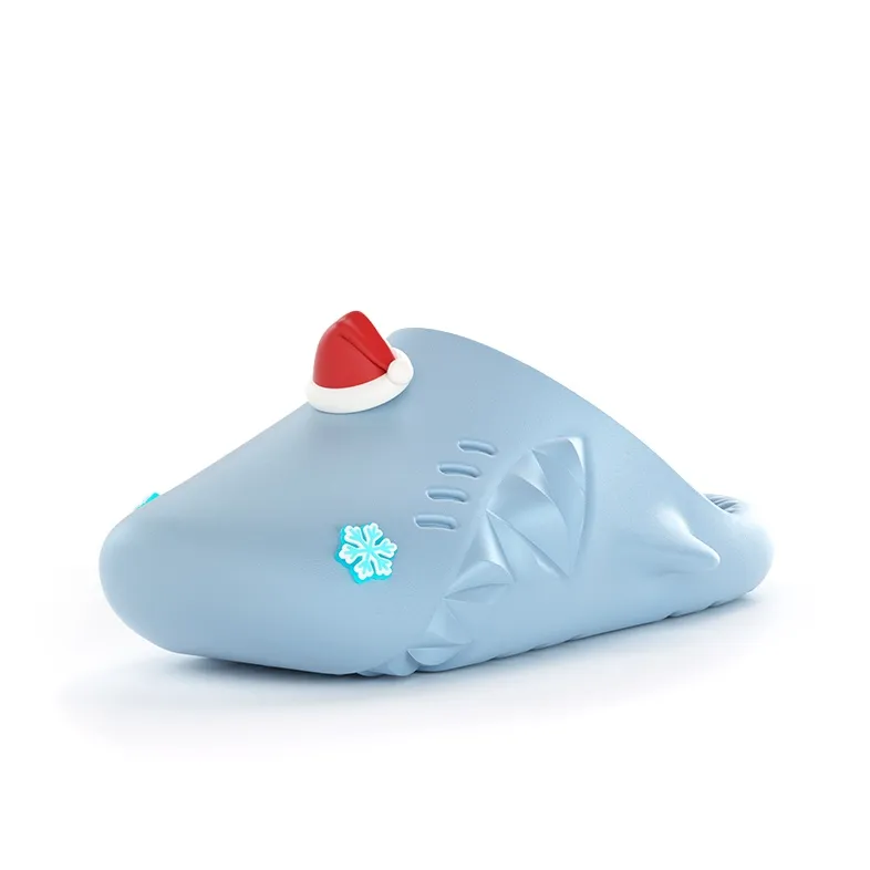 HelloSlippers Sharkicks Mule Рождество Шапки Домашние тапочки Унисекс