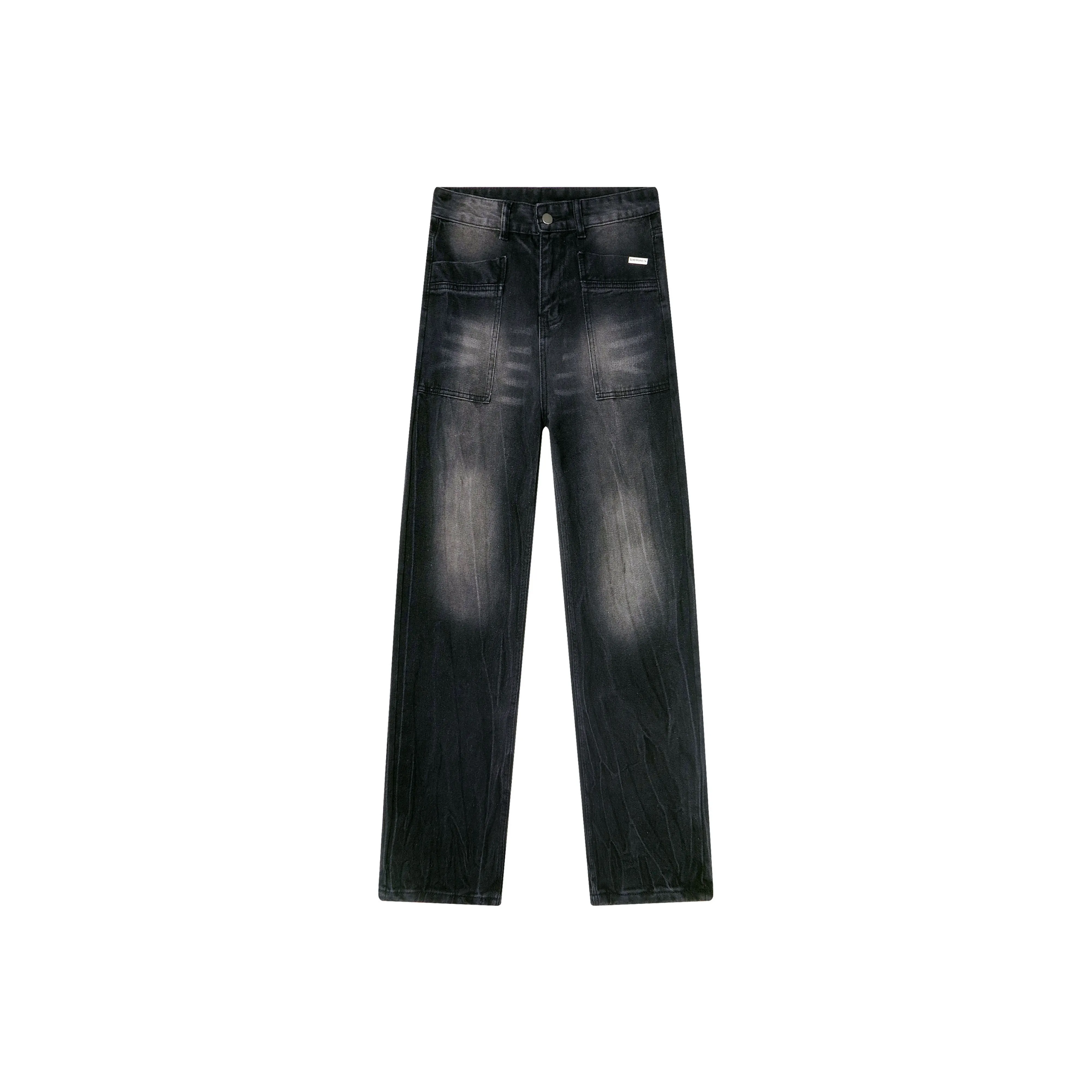 SCHEPPERHEYN Черные с увеличенной длиной унисекс джинсы