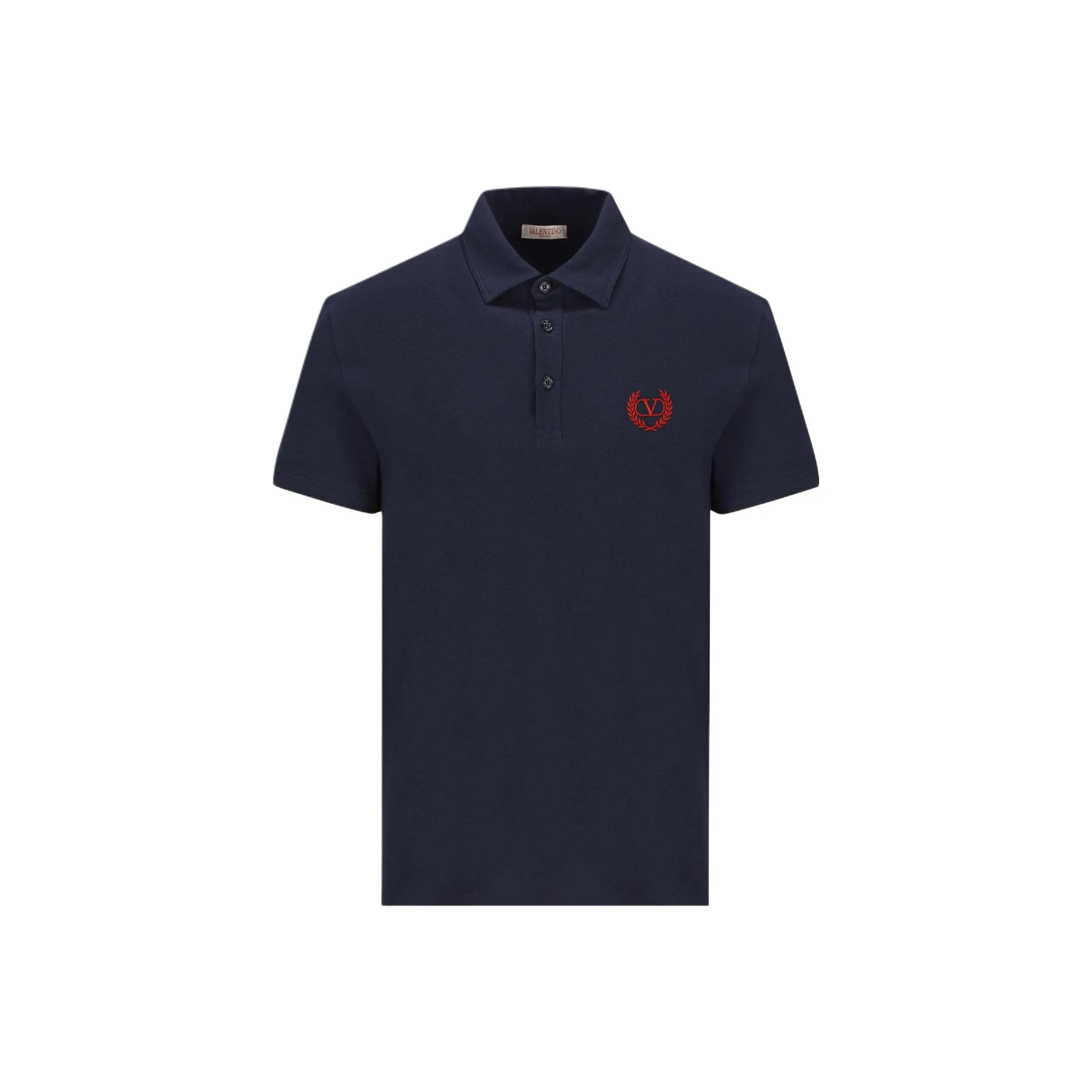 Valentino Logo Embroidered Short Sleeved Polo Shirt