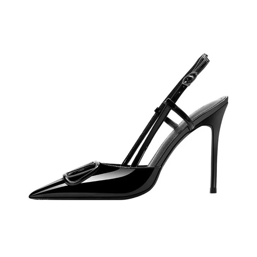 FHPTM Заостренный носок Сандалии Узкий каблук Высокие каблуки Женские