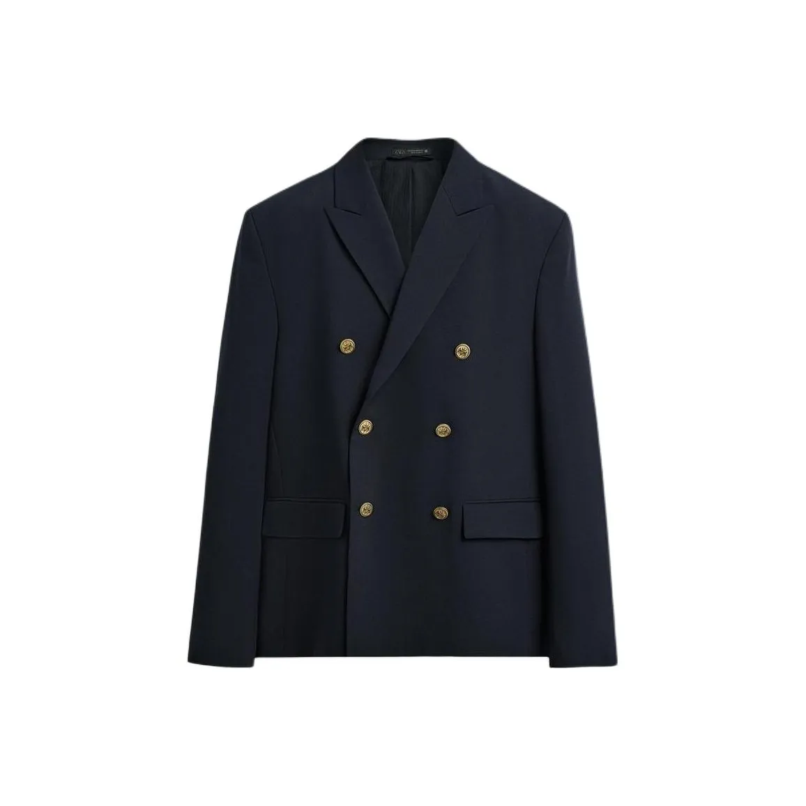 ZARA Глубокий морской синий Мужской Деловые костюмы