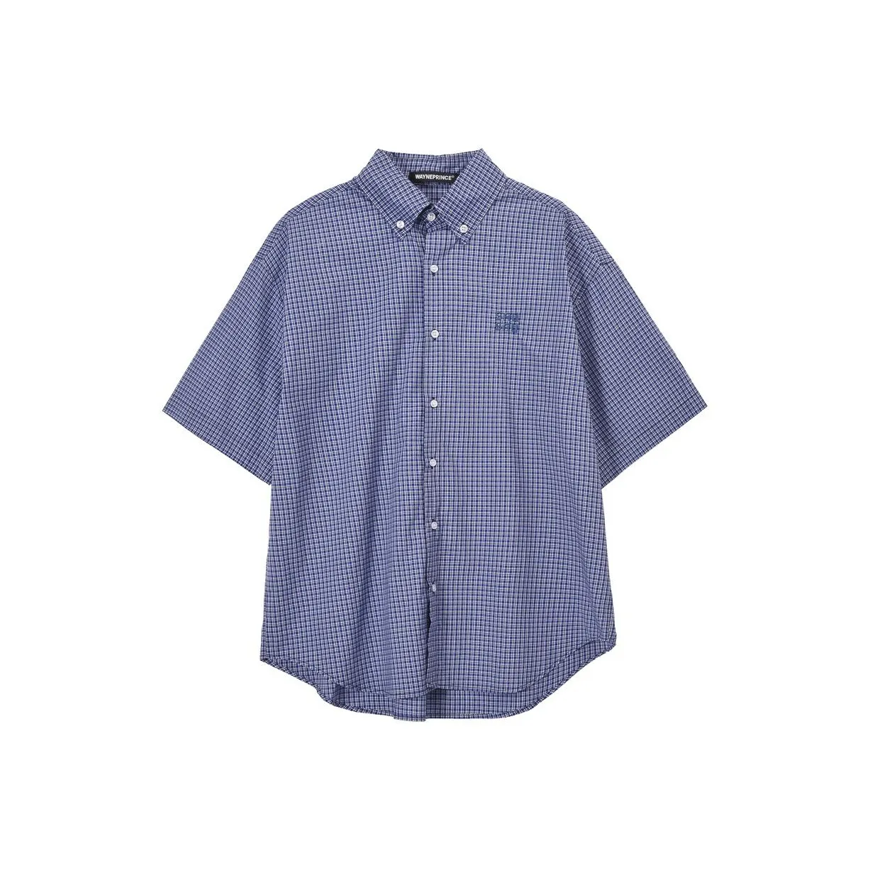 GDRG ♣Синие полосы ♣[Короткий рукав] Унисекс рубашки