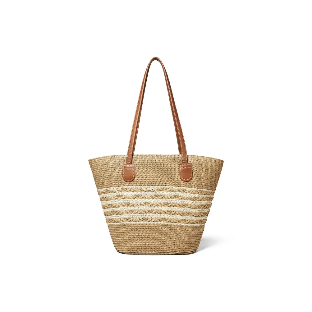 RED DRAGONFLY Синтетическая кожа, текстиль Mosaic, сумка на плечо, тоут, стандартный, женский, мокко