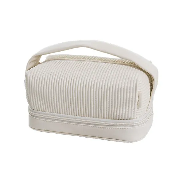 Ji Shengrui Крем Тост Makeup Bag с большой вместимостью портативный мешок для губной помады сумка для туалетных принадлежностей для путешествий