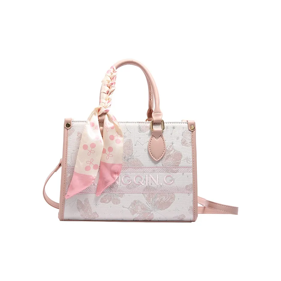 RIVMIND ПУ (полиуретан) Сумка Стандартная Женская Розовая Коричневая