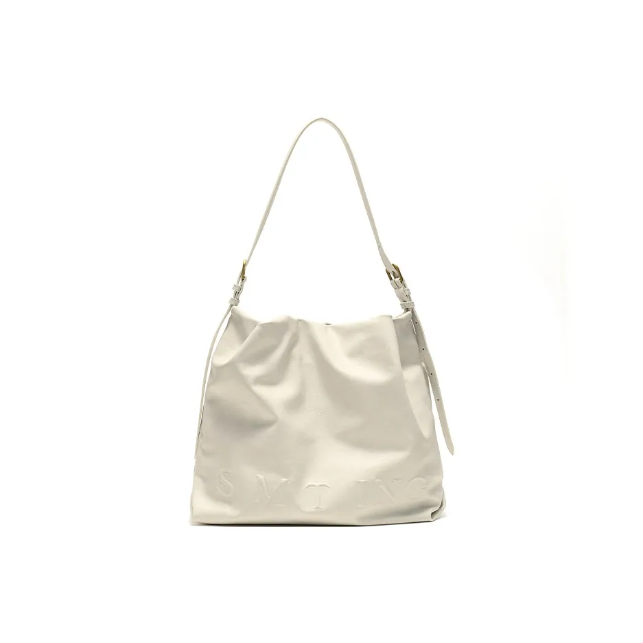 Simedin Корова Кожа Спилок Ведрообразная Сумка на Плечо Стандартная Женская Какао Коричневый Экрю