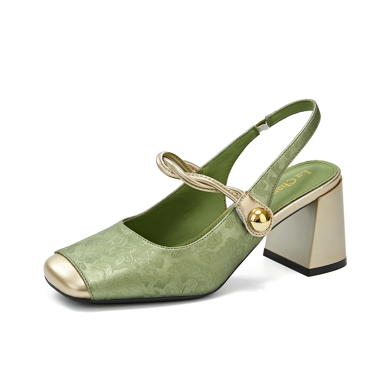 La Chapelle Грубый каблук Высокие каблуки Женские Зеленый