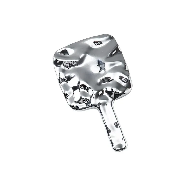 YUNNA Водная рябь Мини Зеркальце Портативный Ручной Макияж Зеркало с HD Настольное Освещение Ручное Зеркальце