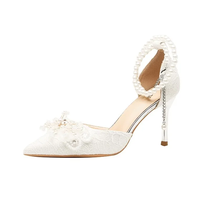 RoseDoris Высокие каблуки Женские Белые